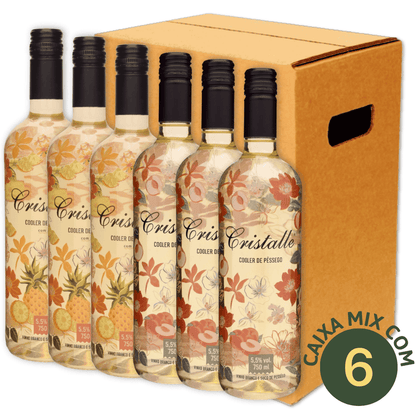 Arbugeri Cristalle Cooler Mix - 3 x Abacaxi / 3 x Pêssego - Arbugeri - Espumantes do Sul