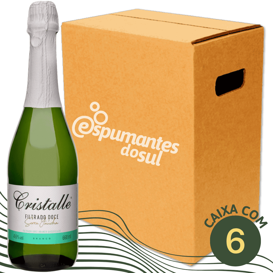 Arbugeri Cristalle Filtrado Doce - Caixa com 6 x 660ml - Arbugeri - Espumantes do Sul