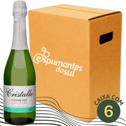 Arbugeri Cristalle Filtrado Doce - Caixa com 6 x 660ml - Arbugeri - Espumantes do Sul