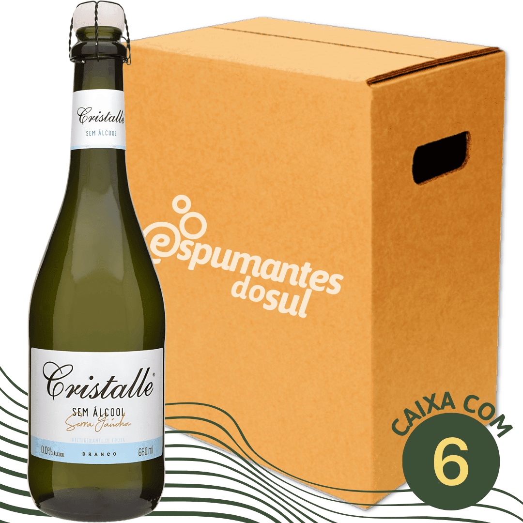 Arbugeri Cristalle Sem Álcool Filtrado Doce - Caixa com 6