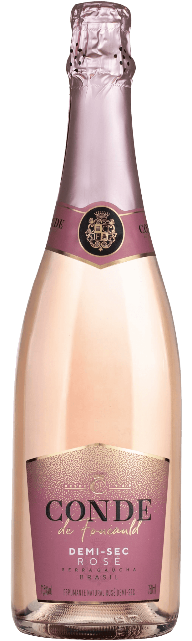 Aurora Conde de Foucauld Espumante Demi Sec Rosé - Aurora - Espumantes do Sul
