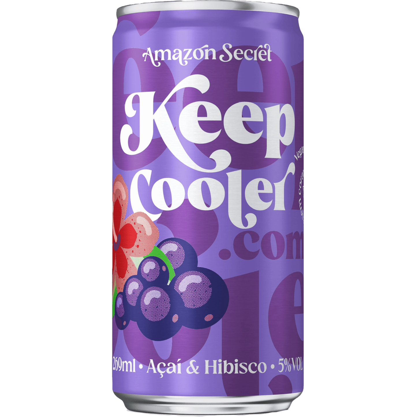 Aurora Keep Cooler Amazon Secret Açaí e Hibisco Lata 269ml - Aurora - Espumantes do Sul