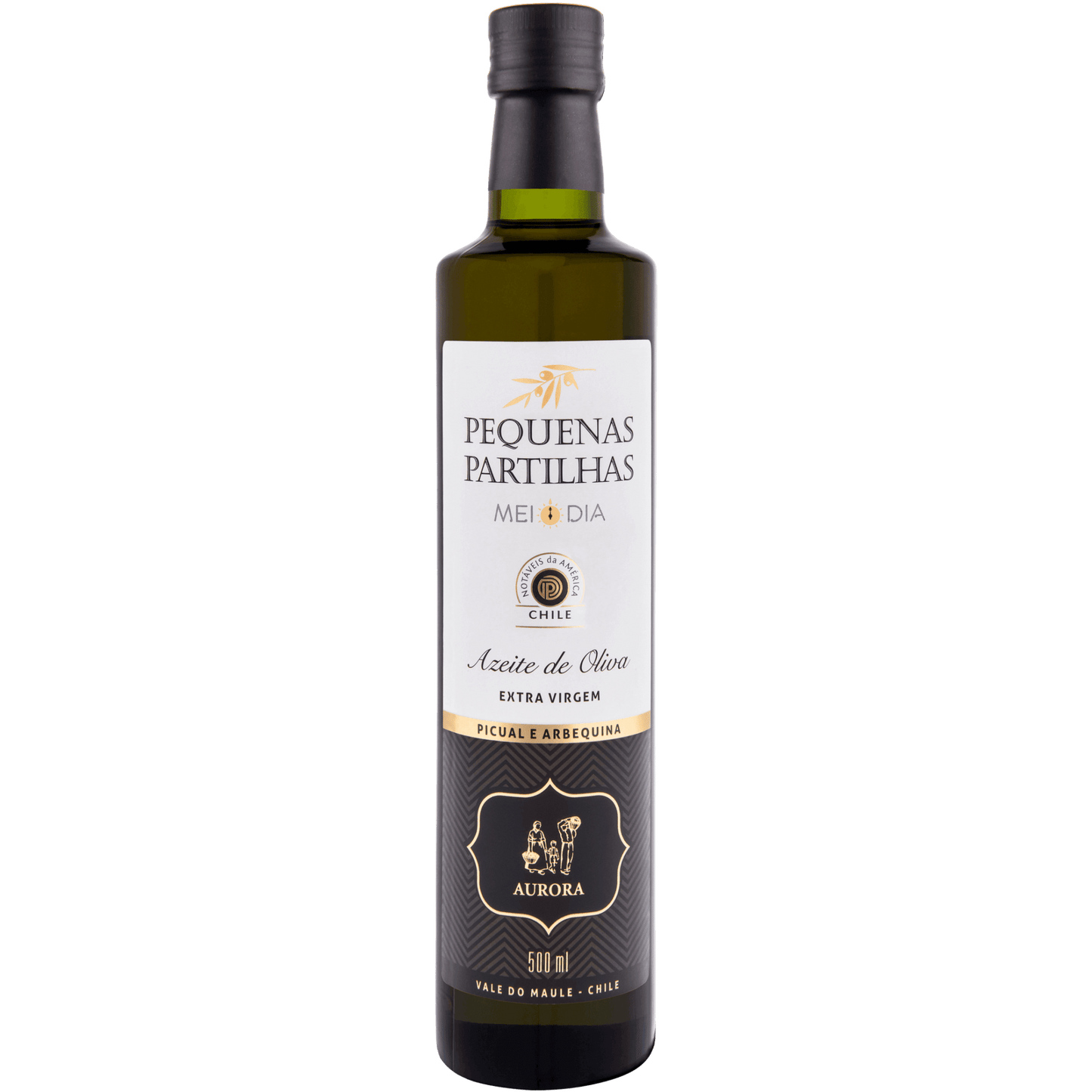 Aurora Pequenas Partilhas Meio Dia Chile Azeite de Oliva Extra Virgem 500ml - Aurora - Espumantes do Sul