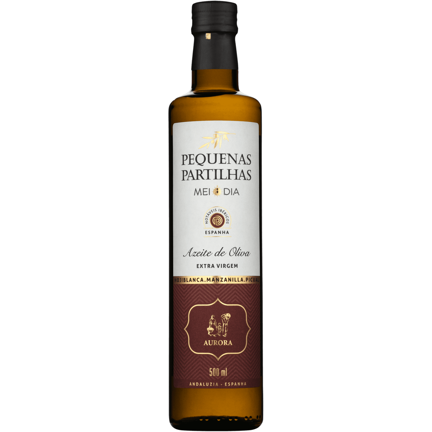 Aurora Pequenas Partilhas Meio Dia Espanha Azeite de Oliva Extra Virgem 500ml - Aurora - Espumantes do Sul