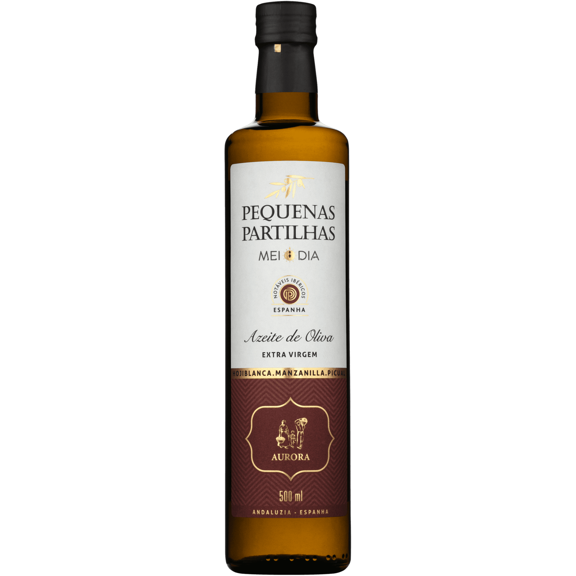 Aurora Pequenas Partilhas Meio Dia Espanha Azeite de Oliva Extra Virgem 500ml - Aurora - Espumantes do Sul