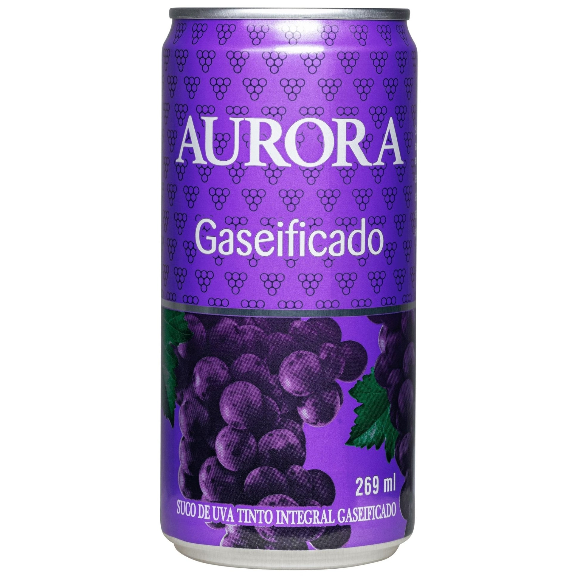 Aurora Suco de Uva Integral Gaseificado Lata 269ml - Aurora - Espumantes do Sul