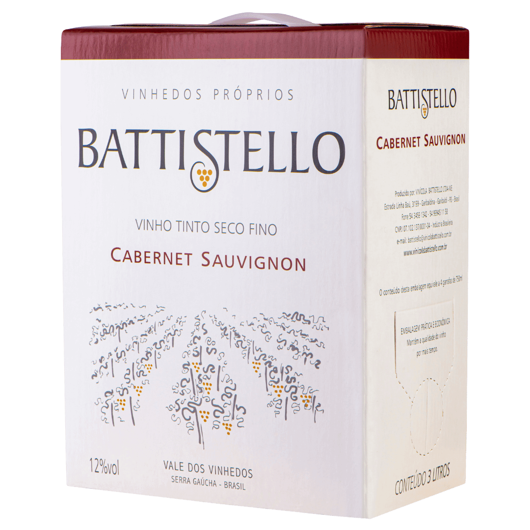 Battistello Cabernet Sauvignon Bag in Box 3L - Battistello - Espumantes do Sul