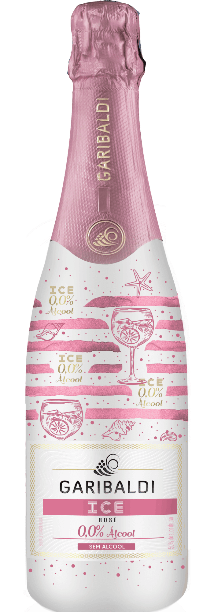 Garibaldi ICE Zero Álcool Espumante Rosé