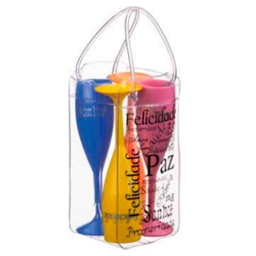 Bolsa para Gelo em PVC com Quatro Taças para Espumante - Boccati - Espumantes do Sul