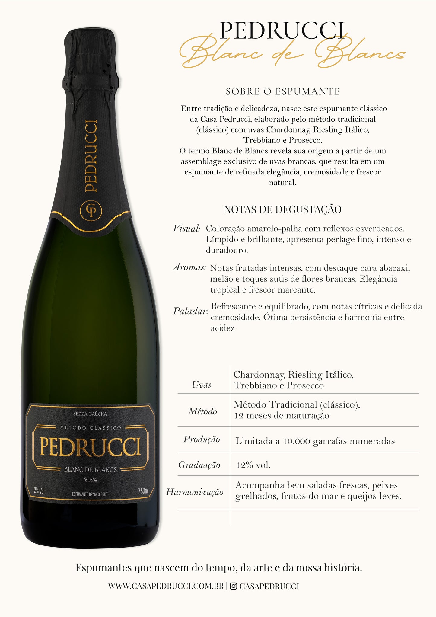 Casa Pedrucci Blanc de Blancs Espumante Brut