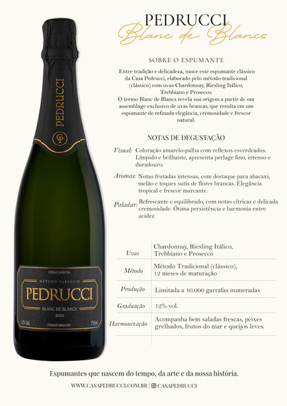 Casa Pedrucci Blanc de Blancs Espumante Brut