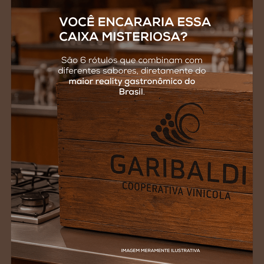 Caixa Misteriosa Garibaldi Masterchef - Garibaldi - Espumantes do Sul
