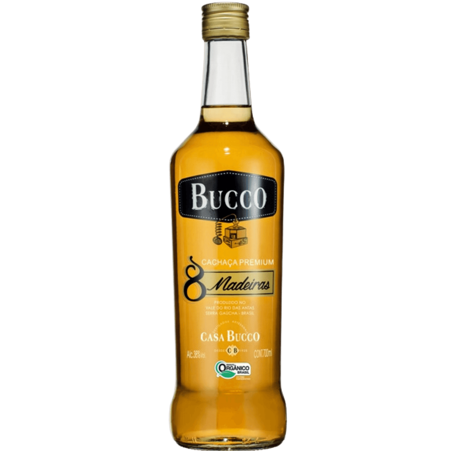 Casa Bucco Cachaça 8 Madeiras 700 ml - Casa Bucco - Espumantes do Sul