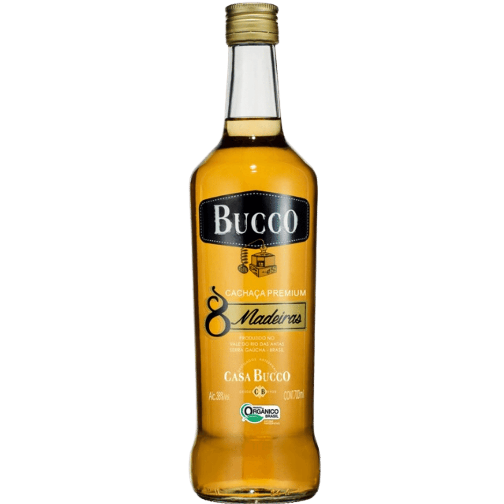 Casa Bucco Cachaça 8 Madeiras 700 ml - Casa Bucco - Espumantes do Sul