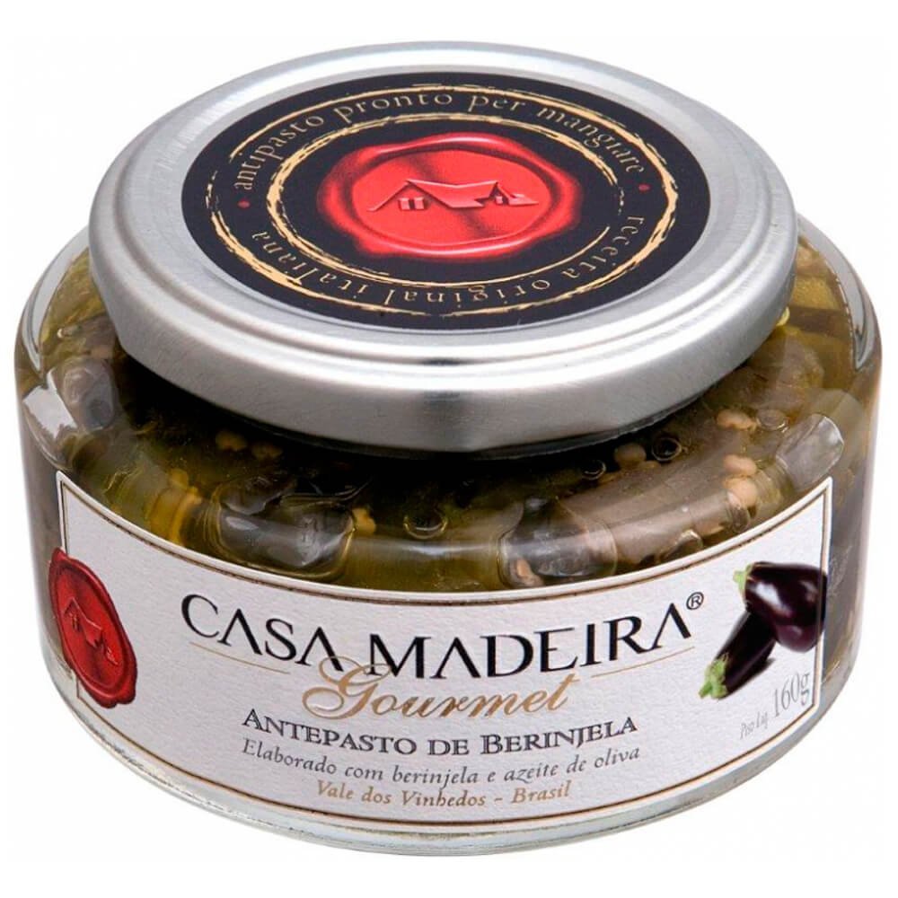 Casa Madeira Antepasto Gourmet de Berinjela 160g - Casa Madeira - Espumantes do Sul