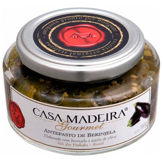 Casa Madeira Antepasto Gourmet de Berinjela 160g - Casa Madeira - Espumantes do Sul