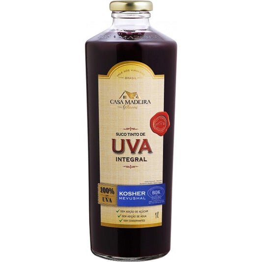 Casa Madeira Kosher Suco de Uva Integral 1L - Casa Madeira - Espumantes do Sul