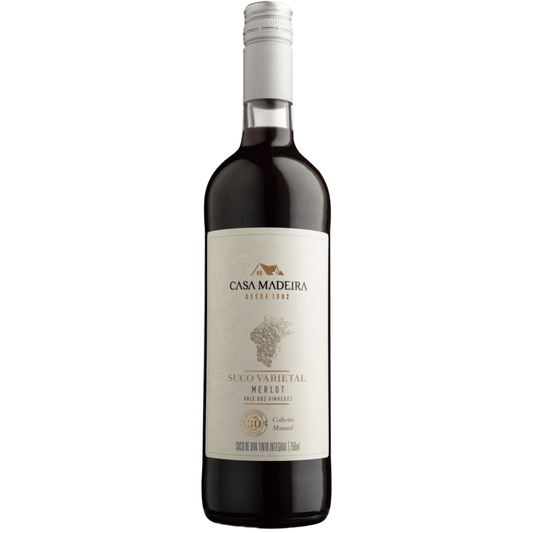 Casa Madeira Premium Suco de Uva Integral Merlot 750ml - Casa Madeira - Espumantes do Sul