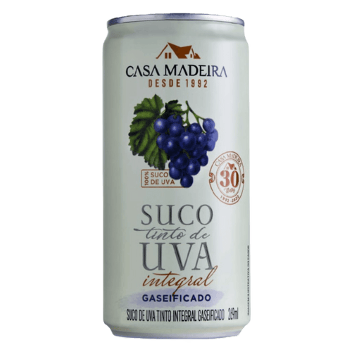 Casa Madeira Suco de Uva Integral Gaseificado Lata 269ml - Casa Madeira - Espumantes do Sul