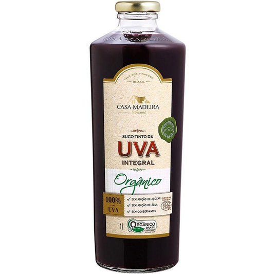 Casa Madeira Suco de Uva Orgânico Integral 1L - Casa Madeira - Espumantes do Sul