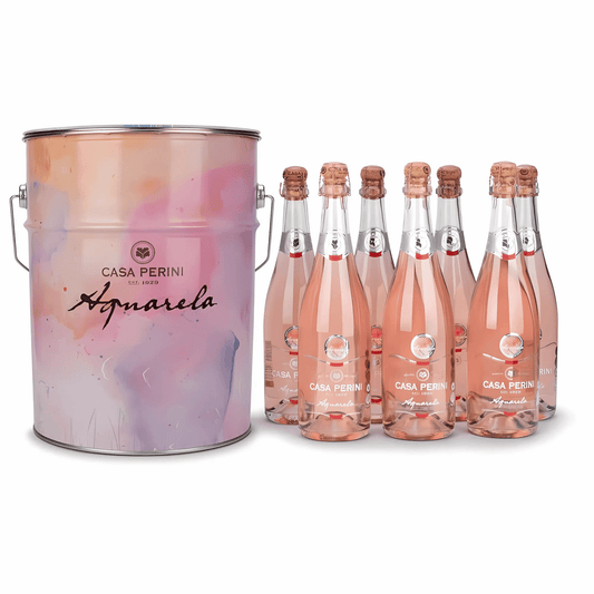 Casa Perini Balde de Aquarela Espumantes Moscatel Rosé - 7 x 750ml - Casa Perini - Espumantes do Sul