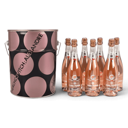 Casa Perini Balde de Aquarela Espumantes Moscatel Rosé - 7 x 750ml - Casa Perini - Espumantes do Sul