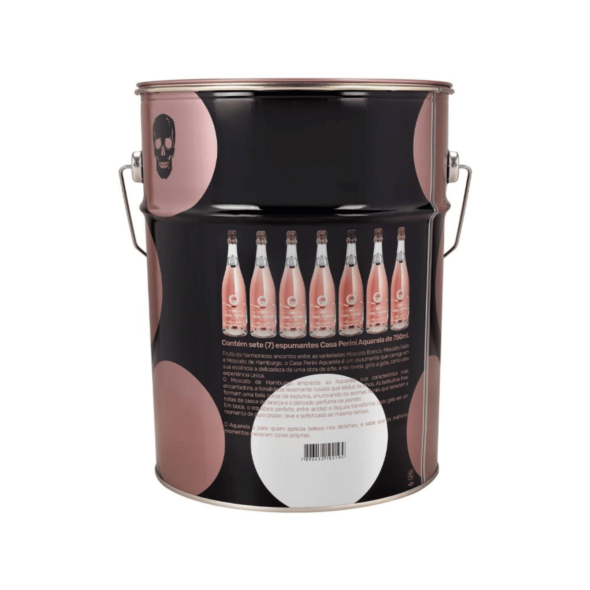 Casa Perini Balde de Aquarela Espumantes Moscatel Rosé - 7 x 750ml - Casa Perini - Espumantes do Sul
