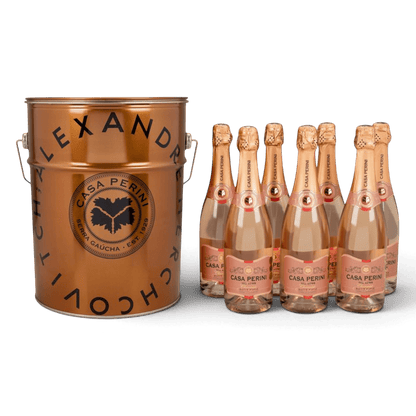 Casa Perini Balde de Espumantes Brut Rosé - 7 x 750ml - Casa Perini - Espumantes do Sul