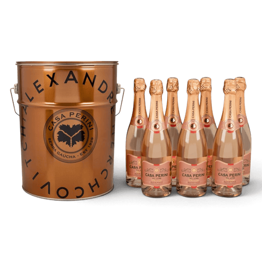 Casa Perini Balde de Espumantes Brut Rosé - 7 x 750ml - Casa Perini - Espumantes do Sul
