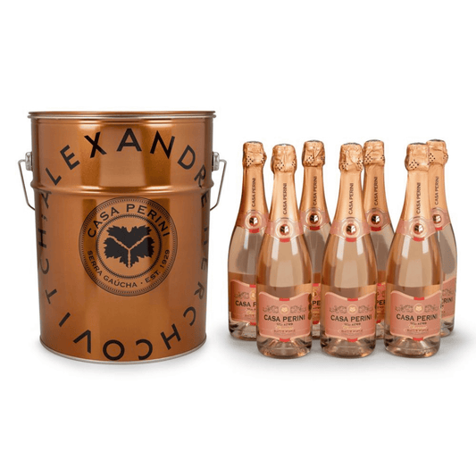 Casa Perini Balde de Espumantes Brut Rosé - 7 x 750ml - Casa Perini - Espumantes do Sul