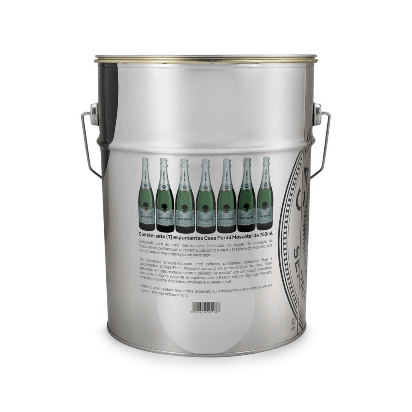 Casa Perini Balde de Espumantes Moscatel - 7 x 750ml - Casa Perini - Espumantes do Sul