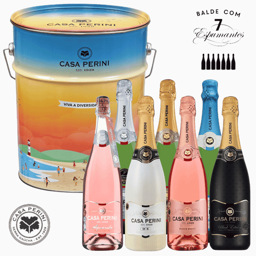 Casa Perini Balde de Espumantes Variedades - 7x 750ml - Casa Perini - Espumantes do Sul