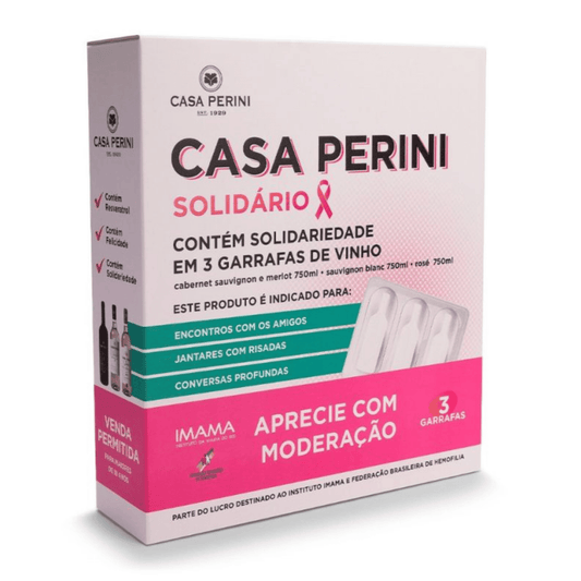 Casa Perini Box Vinhos Solidário - Casa Perini - Espumantes do Sul