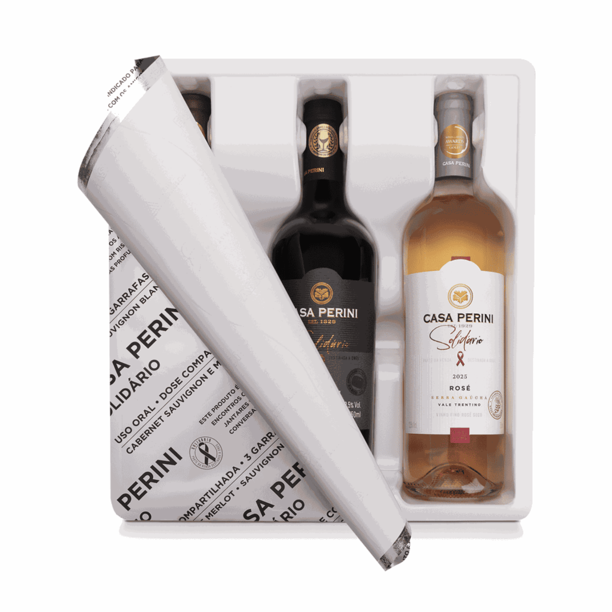 Casa Perini Box Vinhos Solidário - Casa Perini - Espumantes do Sul