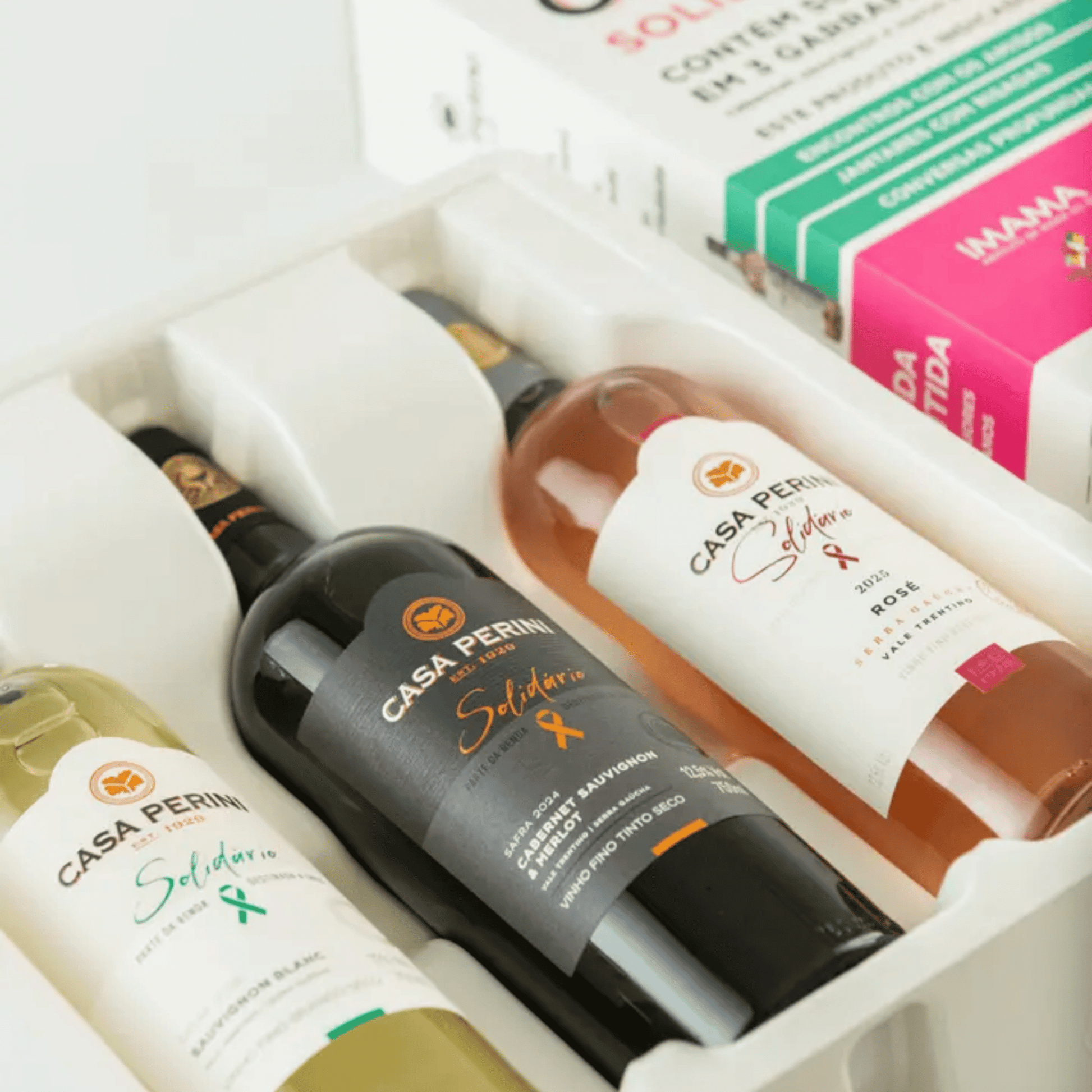 Casa Perini Box Vinhos Solidário - Casa Perini - Espumantes do Sul