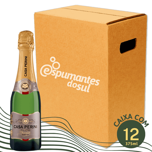 Casa Perini Espumante Brut 375ml - Caixa com 12 - Casa Perini - Espumantes do Sul