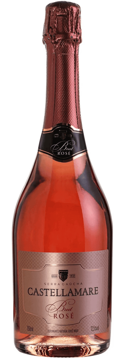 Castellamare Espumante Brut Rosé - Caixa com 6 - Castellamare - Espumantes do Sul