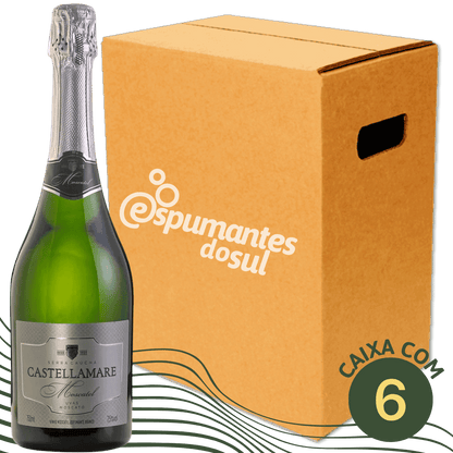 Castellamare Espumante Moscatel - Caixa com 6 - Castellamare - Espumantes do Sul