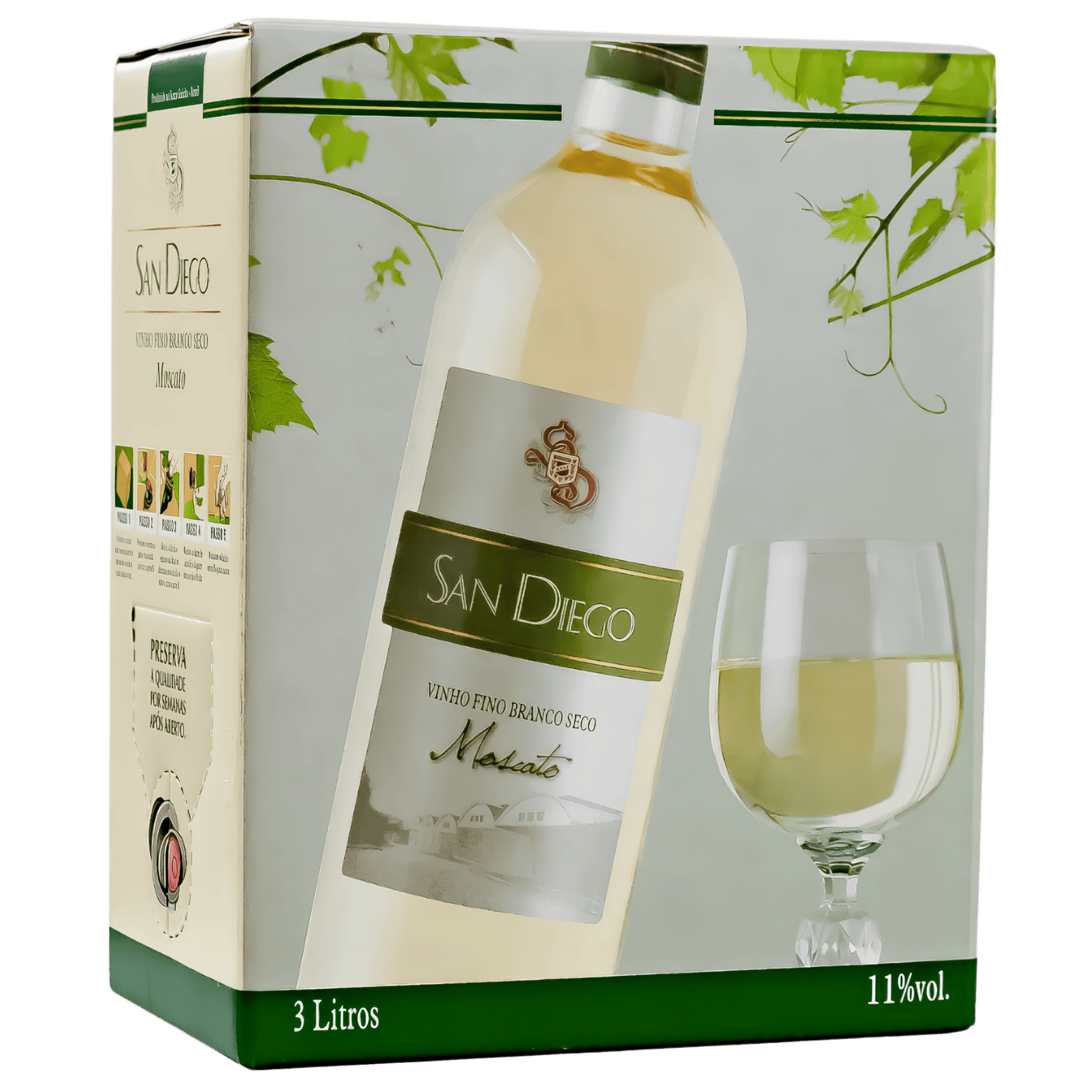 Castellamare San Diego Moscato Bag in Box 3L - Castellamare - Espumantes do Sul