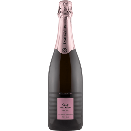 Cave Amadeu Espumante Brut Rosé - Cave Geisse - Espumantes do Sul