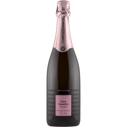 Cave Amadeu Espumante Brut Rosé - Cave Geisse - Espumantes do Sul
