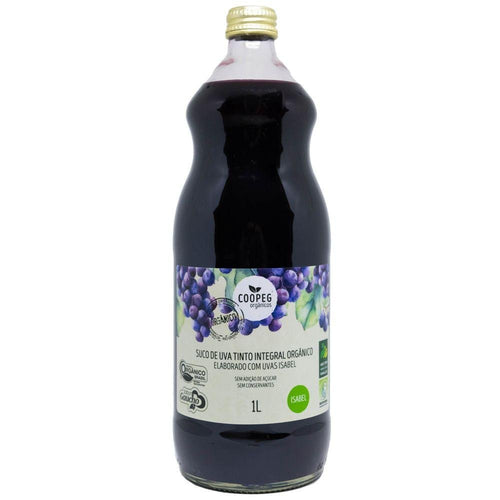 Coopeg Suco de Uva Orgânico Integral Isabel 1L - Coopeg - Espumantes do Sul