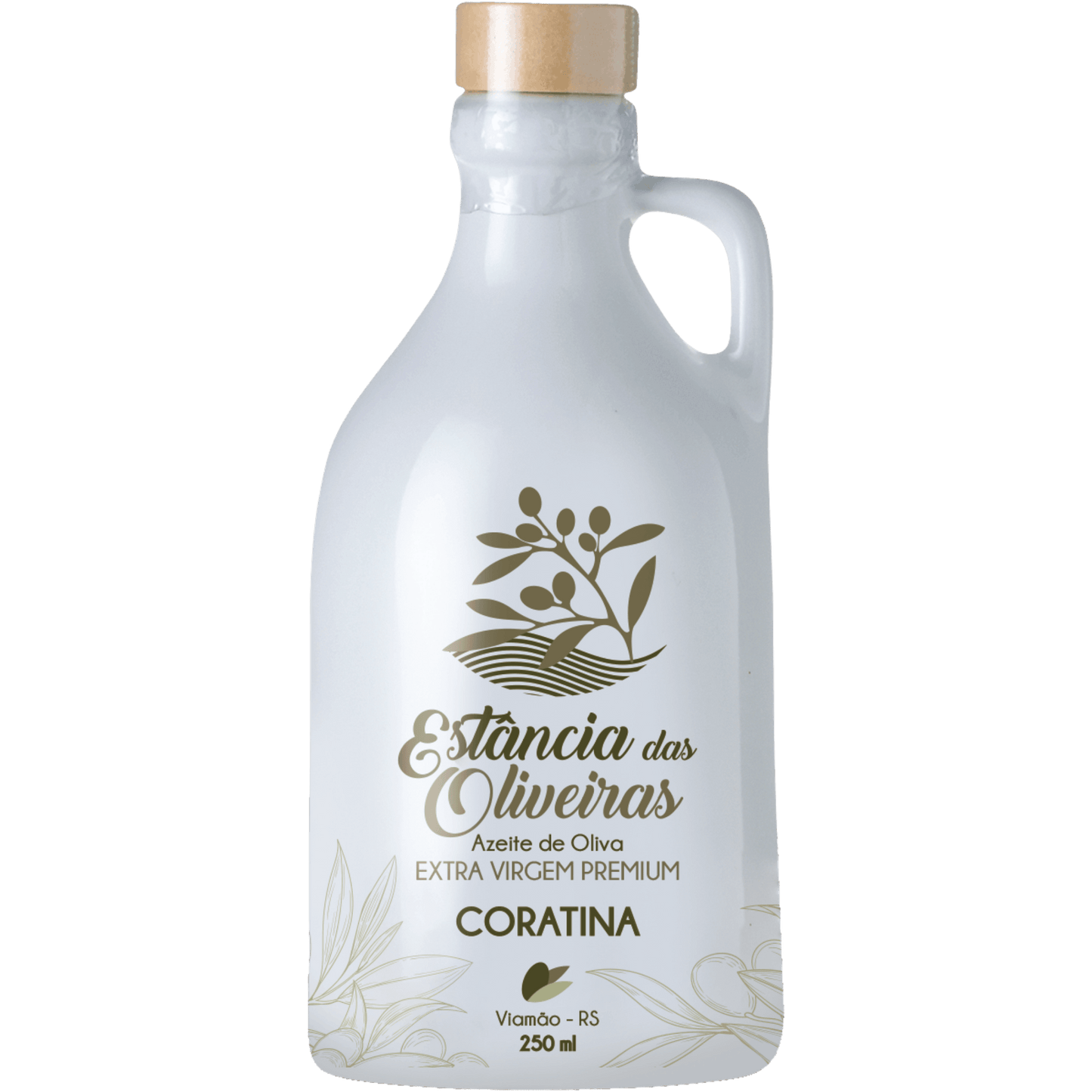 Estância das Oliveiras Azeite de Oliva Extra Virgem Coratina Cerâmica 250ml