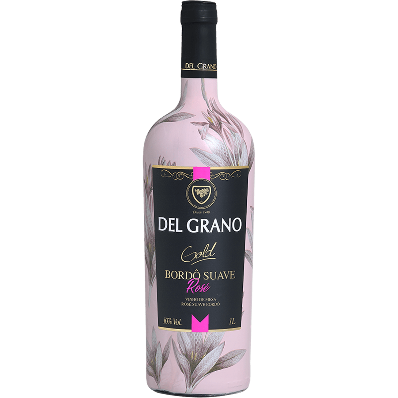 Del Grano Gold Bordô Rosé Suave 1L - Del Grano - Espumantes do Sul