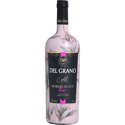 Del Grano Gold Bordô Rosé Suave 1L - Del Grano - Espumantes do Sul