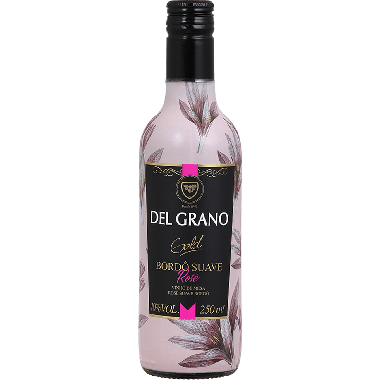 Del Grano Gold Bordô Rosé Suave 250ml - Del Grano - Espumantes do Sul