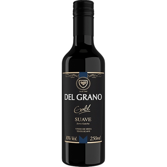 Del Grano Gold Vinho Tinto Suave 250ml - Del Grano - Espumantes do Sul