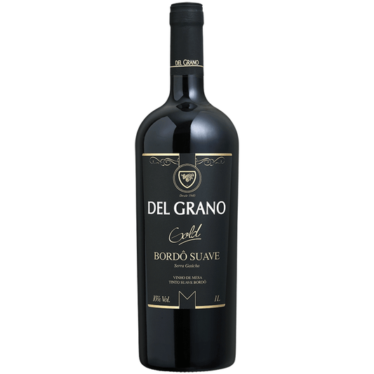 Del Grano Gold Vinho Tinto Suave Bordô 1L - Del Grano - Espumantes do Sul