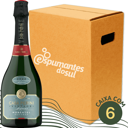 Casa Perini Vintage Liqueur Espumante Moscatel - Caixa com 6