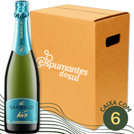 Garibaldi Vero Espumante Moscatel - Caixa com 6